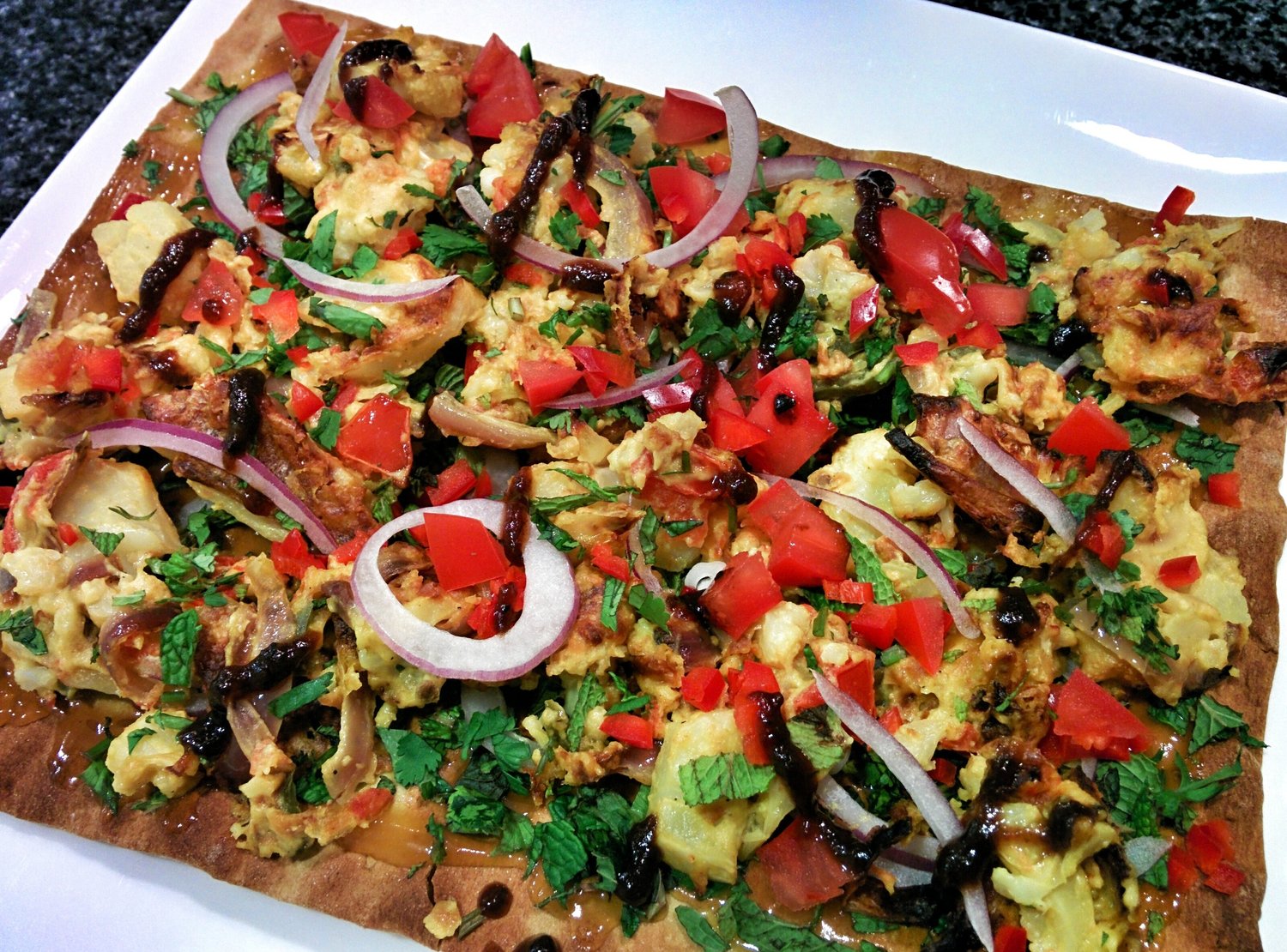 Indian Flatbread of Gobi Manchurian