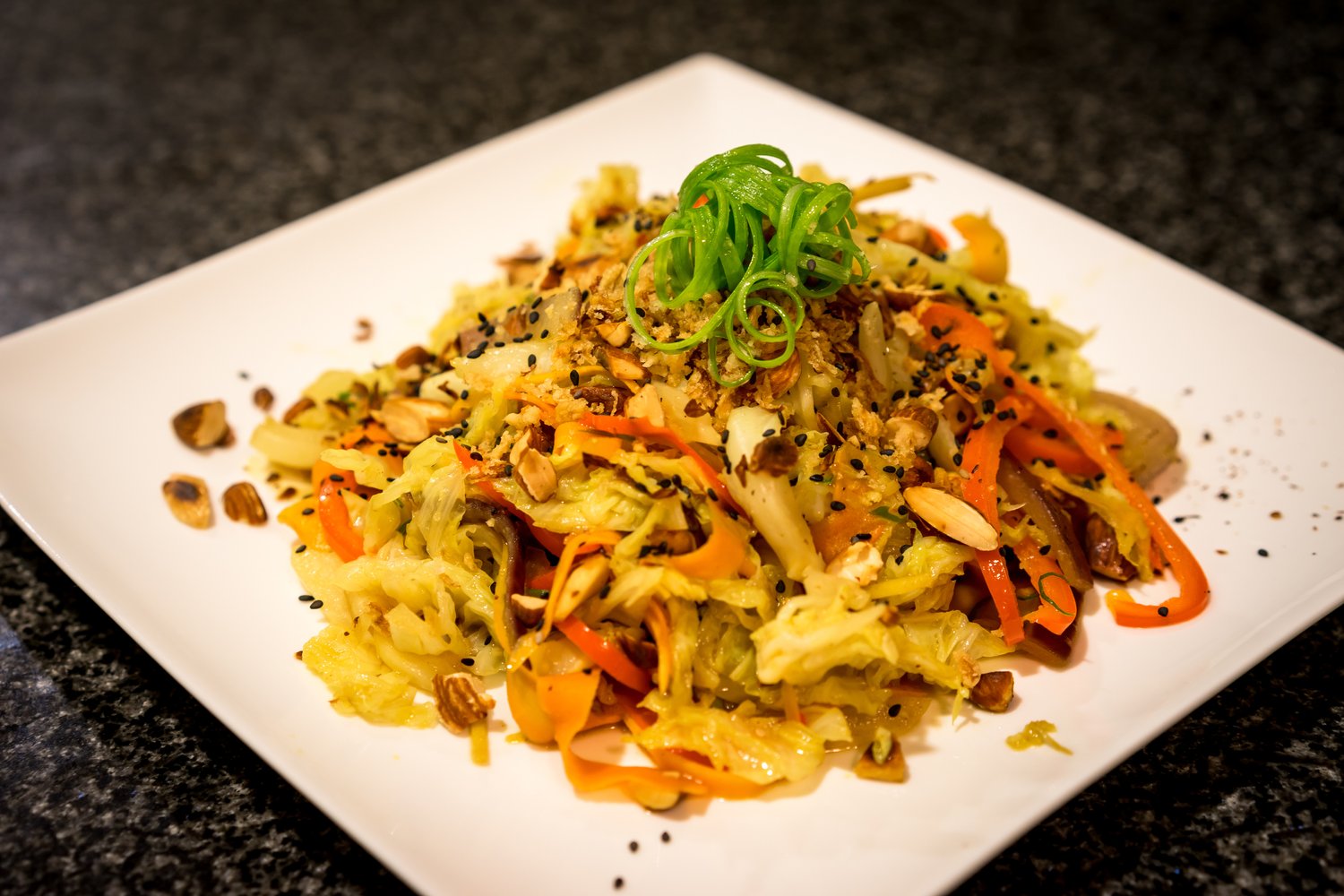 Gingery Cabbage Stir-fry